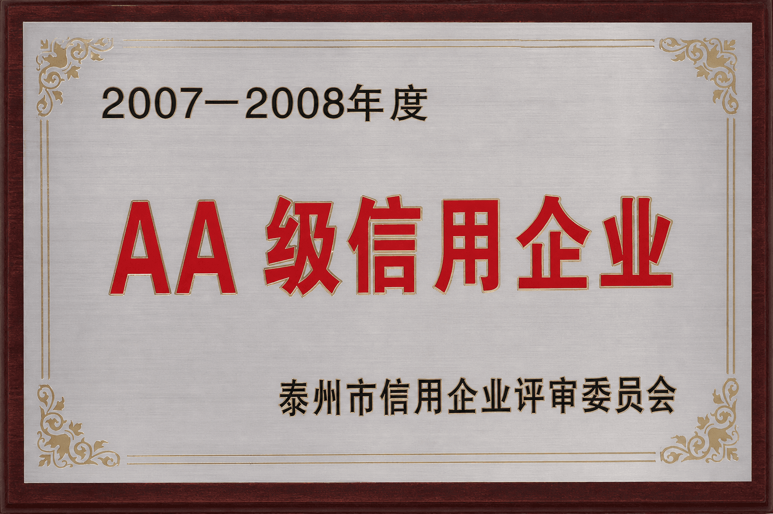 Impresa con rating AA 2007–2008